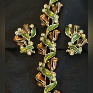 Vintage Bracelet & Earrings Set